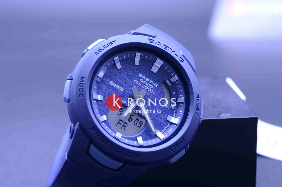 Часы Casio Baby-G BSA-B100AC-2A — кварцевые, пластик