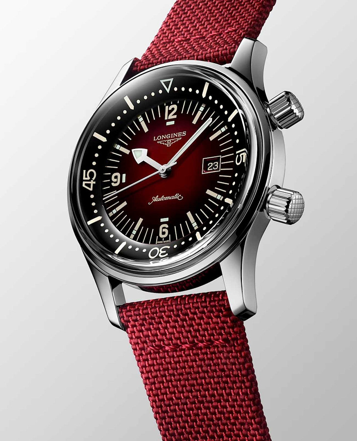 Часы Longines Legend Diver L3.374.4.40.2 — сталь металл, Швейцария