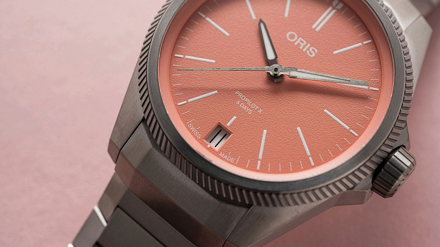 Часы Oris Propilot X Calibre 400 01 400 7778 7158-07 7 20 01TLC — титановый, женские