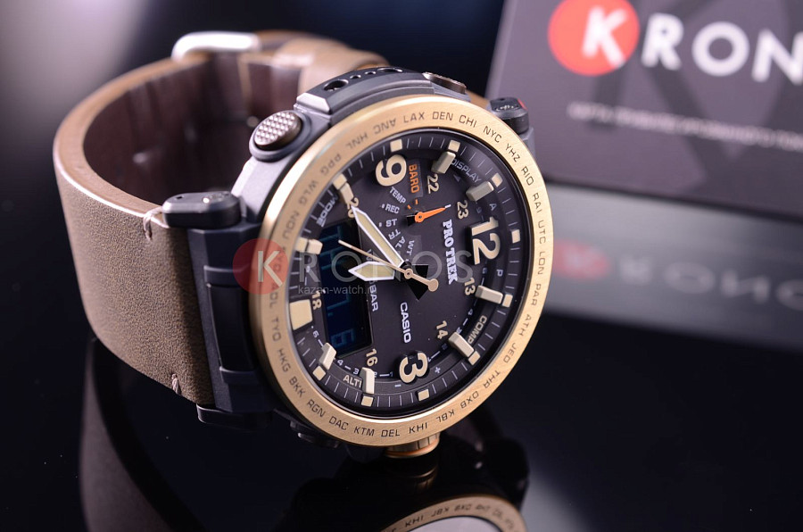 Часы Casio Pro Trek PRG-600YL-5E — кварцевые, металл пластик сталь