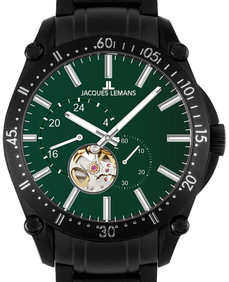 Часы Jacques Lemans Derby 1-2201H — механические, металл сталь