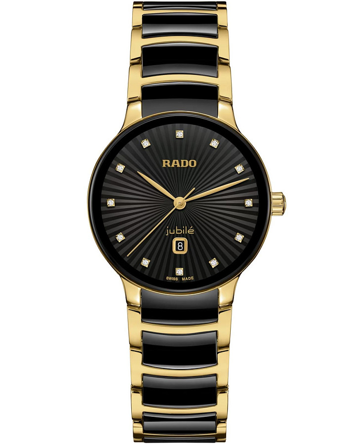 Часы Rado Centrix Diamonds R30025742 — женские, черный
