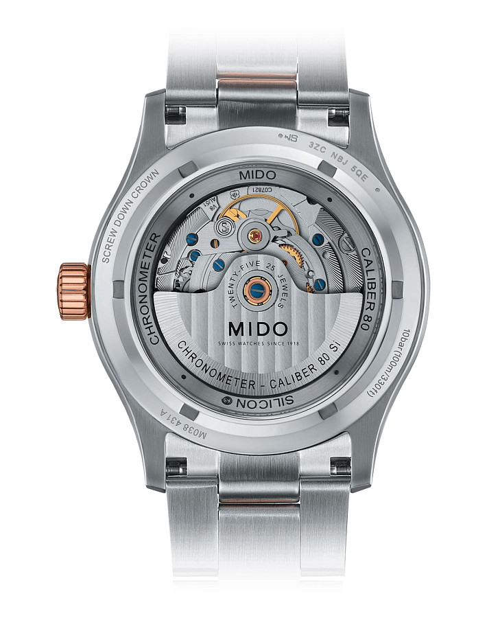 Часы Mido Multifort Chronometer 1 M038.431.22.031.00 — механические, металл сталь