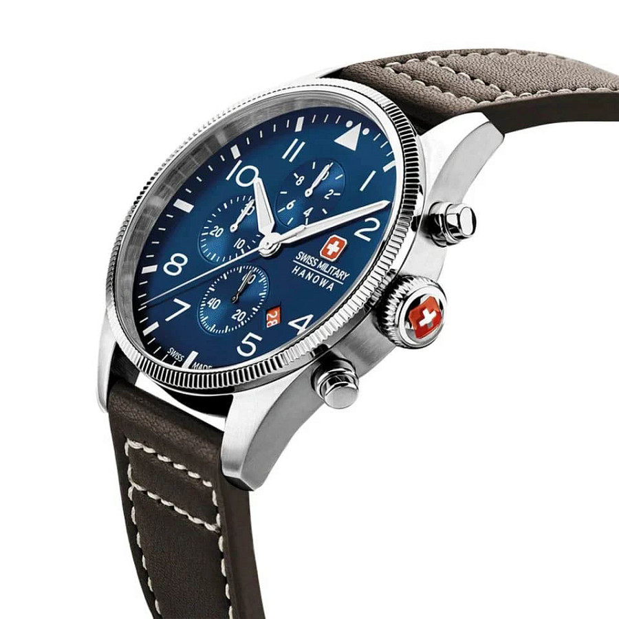 Часы Swiss Military Hanowa Thunderbolt Chrono SMWGC0000402 — сталь металл, Швейцария