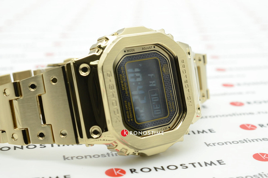 Часы Casio G-Shock GMW-B5000GD-9E — мужские, сталь с ip покрытием