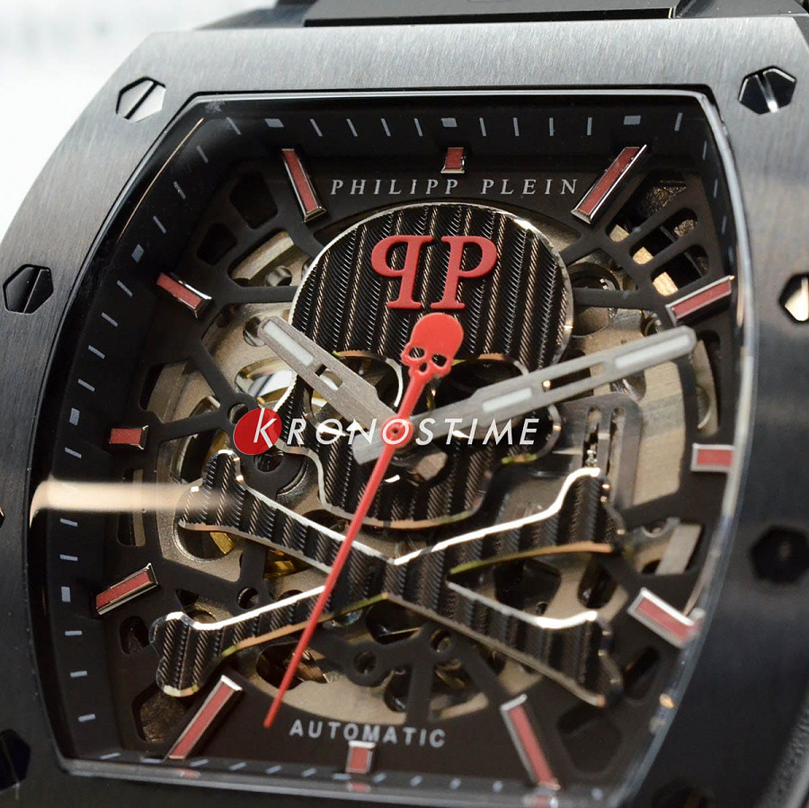 Часы Philipp Plein The Skeleton PWJFA1626 — мужские, силикон