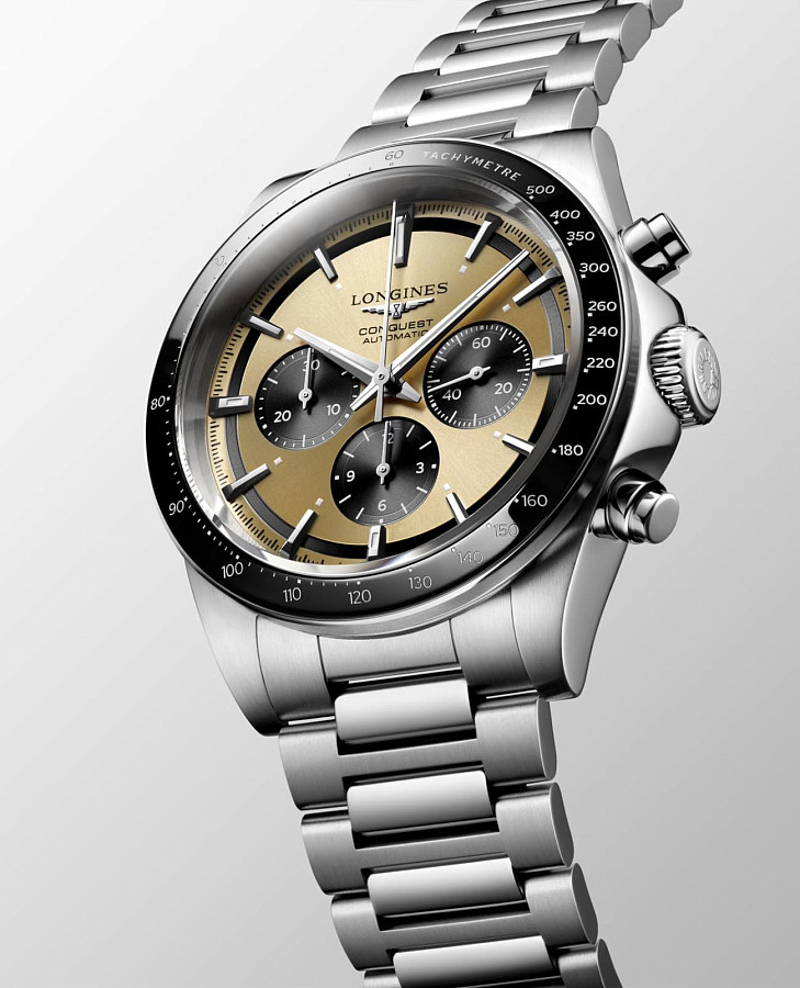 Часы Longines Conquest L3.835.4.32.6 — нержавеющая сталь, мужские
