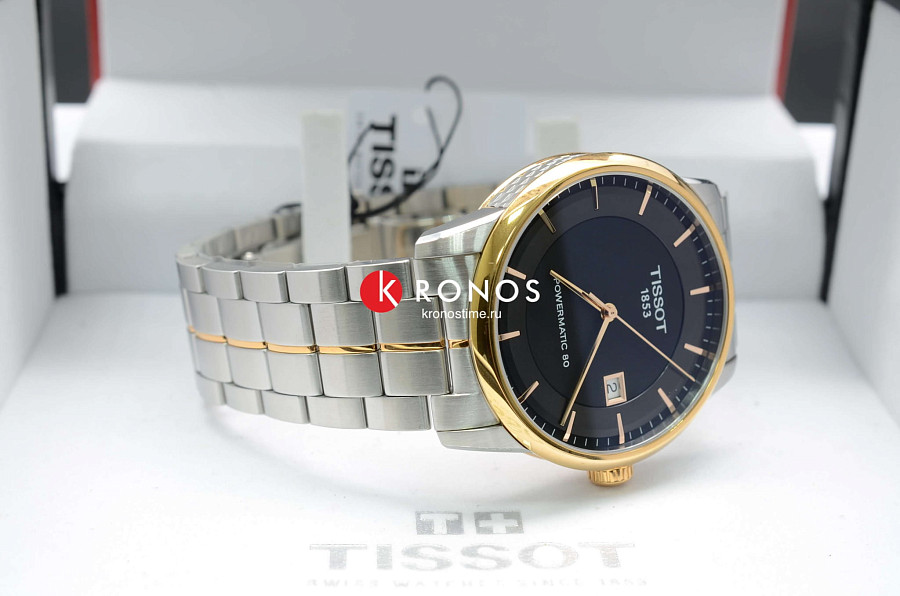 Часы Tissot Luxury Powermatic 80 T086.407.22.051.00 — мужские, нержавеющая сталь
