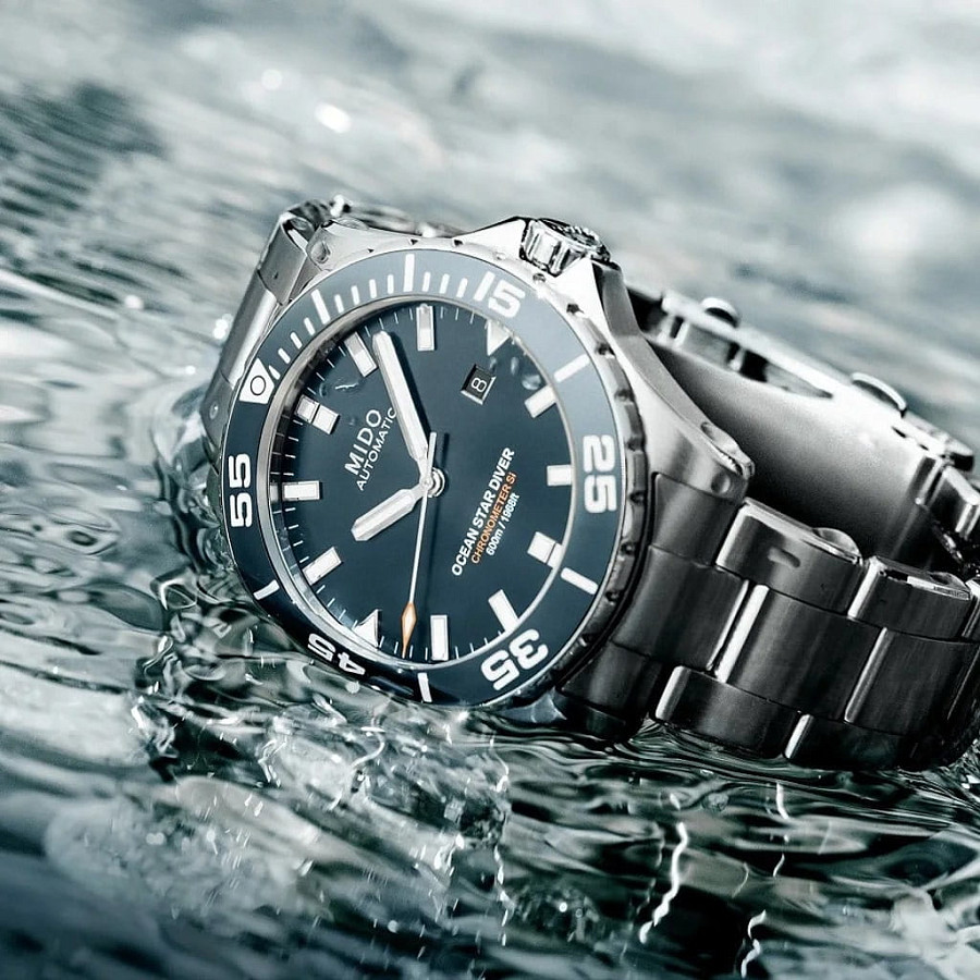 Часы Mido Ocean Star Diver 600 M026.608.11.041.00 — мужские, серебристый