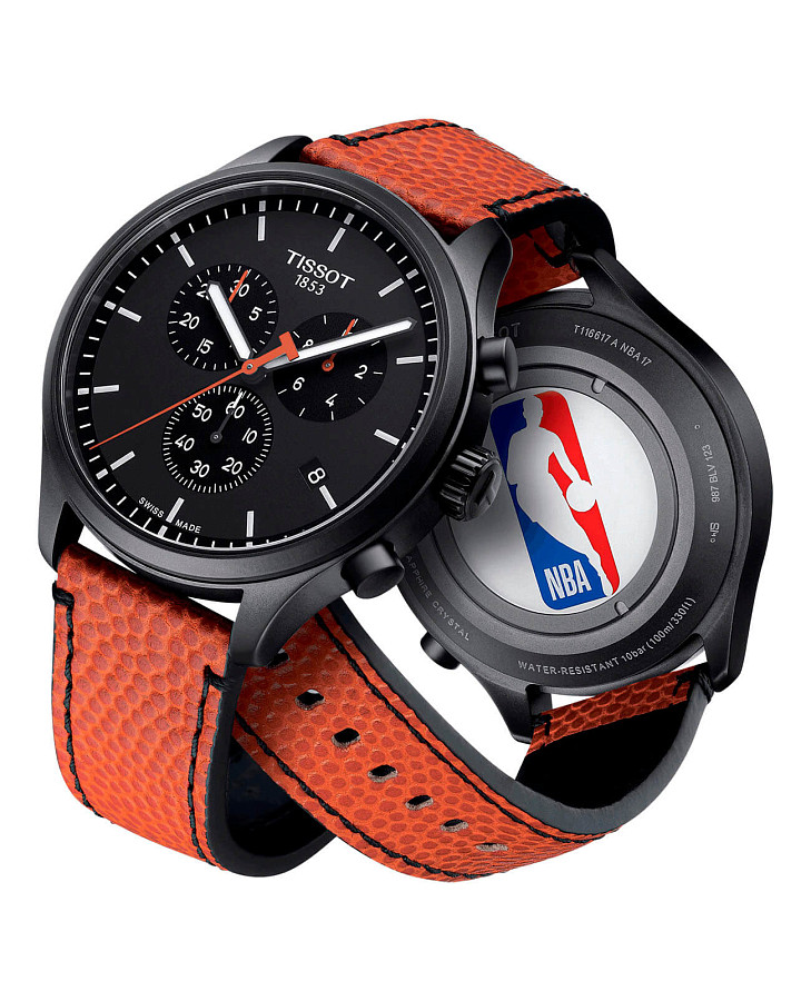 Часы Tissot Chrono XL NBA Collector T116.617.36.051.08 — кожаный, мужские