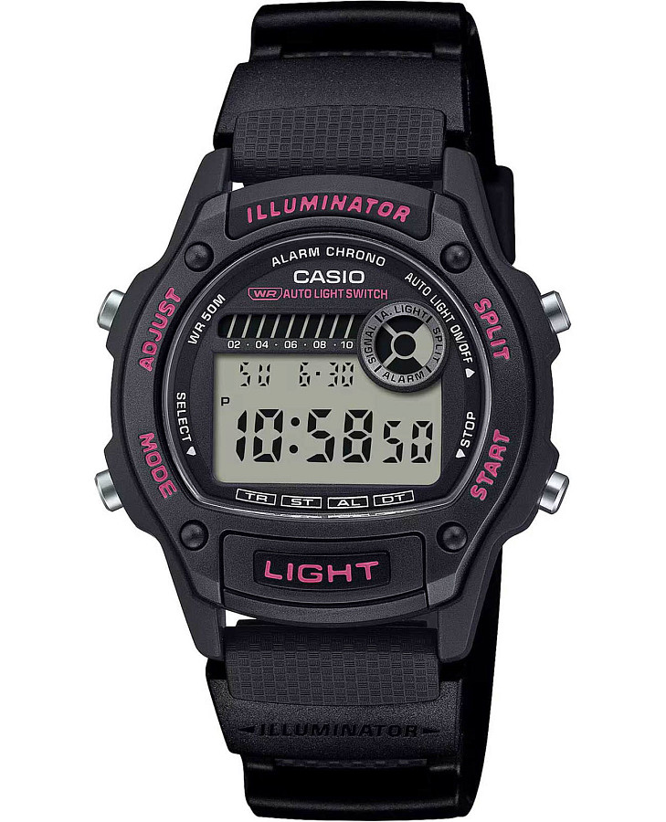 Часы Casio Collection W-220H-1A2 — мужские, серый