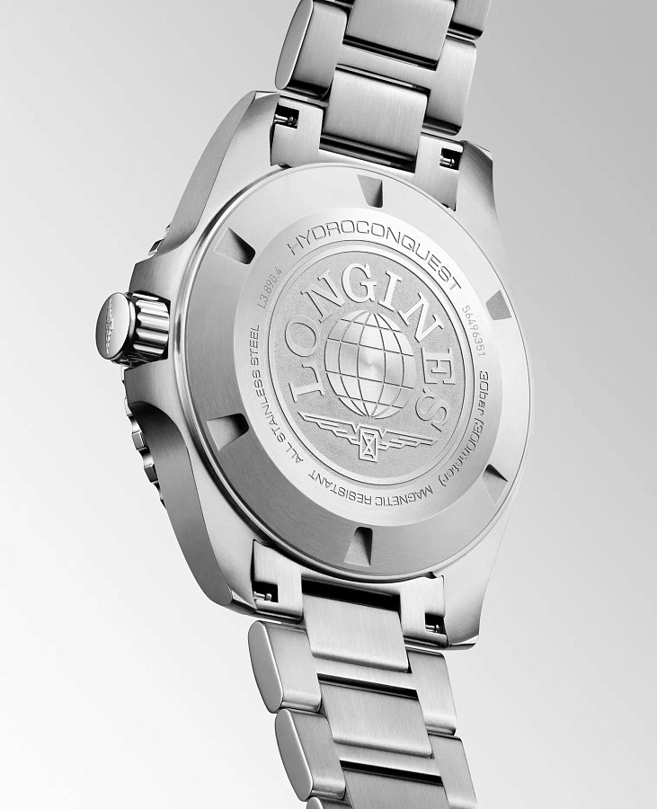 Часы Longines Hydroconquest GMT L3.890.4.56.6 — сталь металл, Швейцария