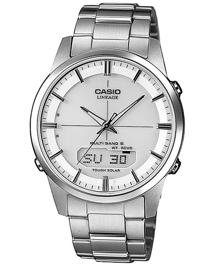 Часы Casio Radio Controlled LCW-M170TD-7A — мужские, серебристый