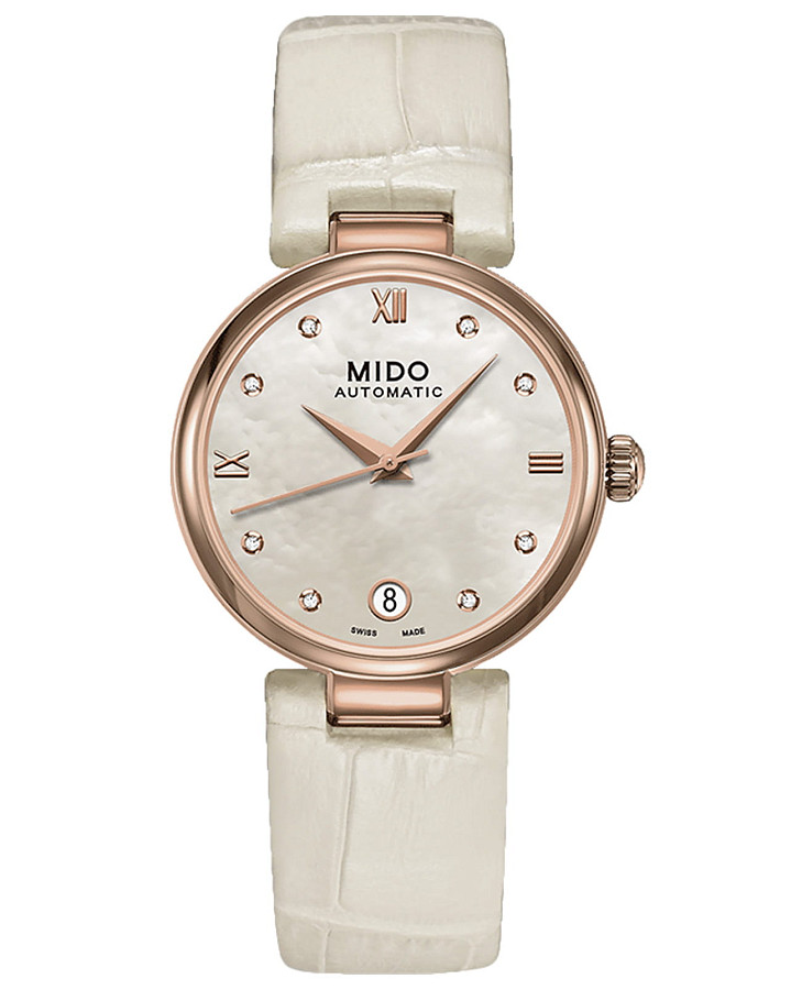 Часы Mido Baroncelli Donna M022.207.36.116.11 — женские, перламутровый