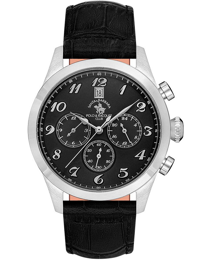 Часы Santa Barbara Polo & Racquet Club Noble SB.1.10551-1 — мужские, черный