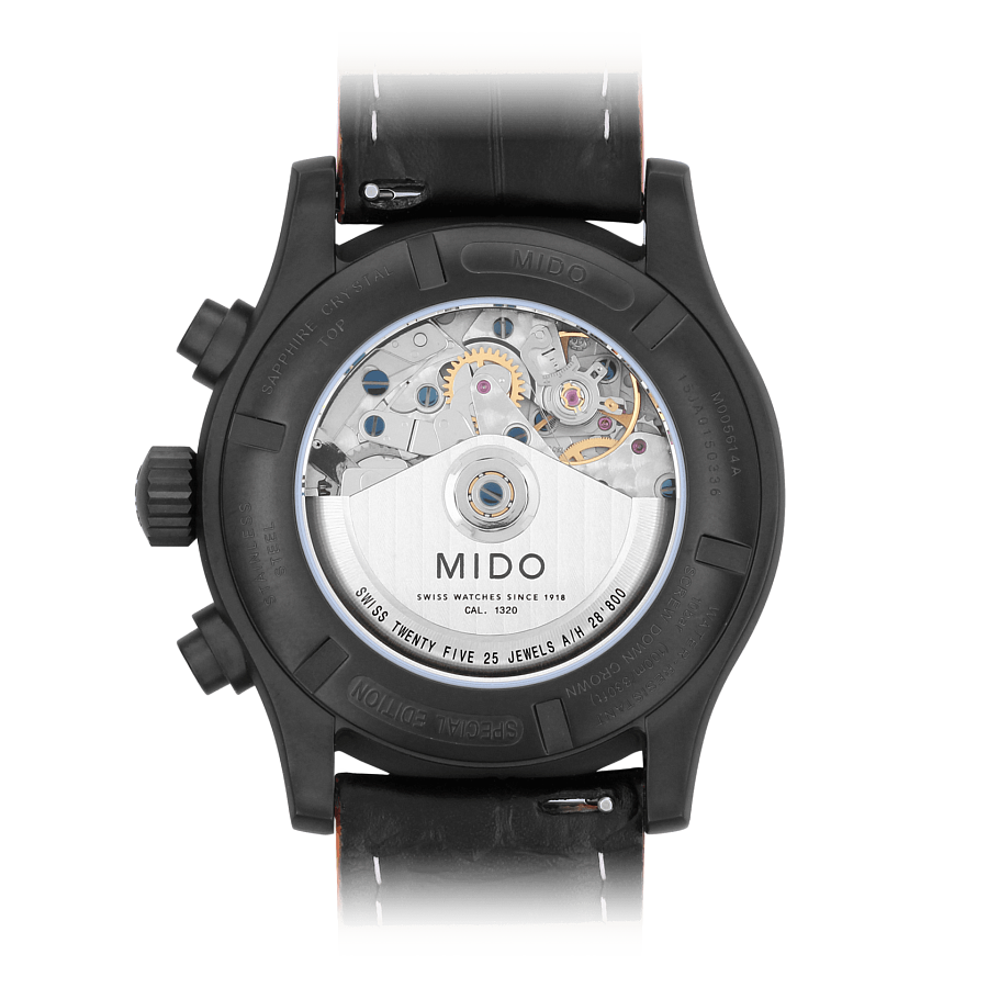 Часы Mido Multifort Chronograph M005.614.36.051.22 — механические, металл сталь