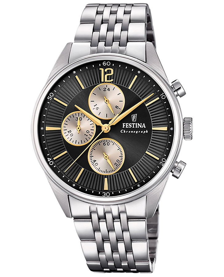 Часы Festina Timeless Chrono F20285/A — мужские, черный