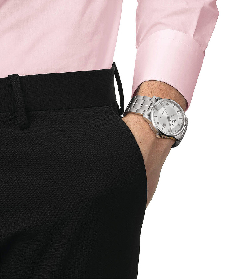 Часы Tissot Luxury Powermatic 80 T086.407.11.037.00 — механические, сталь металл