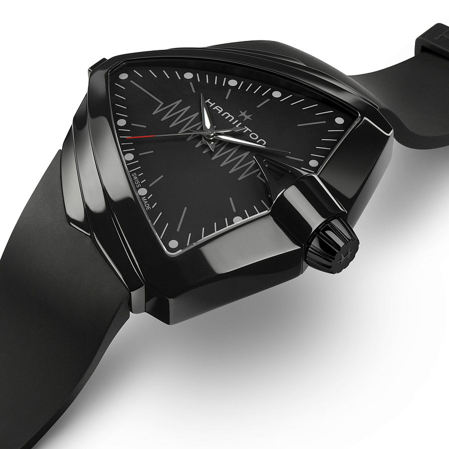 Часы Hamilton Ventura XXL Bright H24604330 — каучук, мужские
