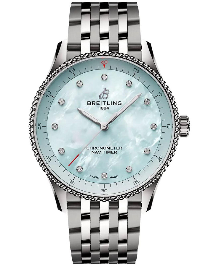 Часы Breitling Navitimer 32 A77320171C1A1 — женские, голубой