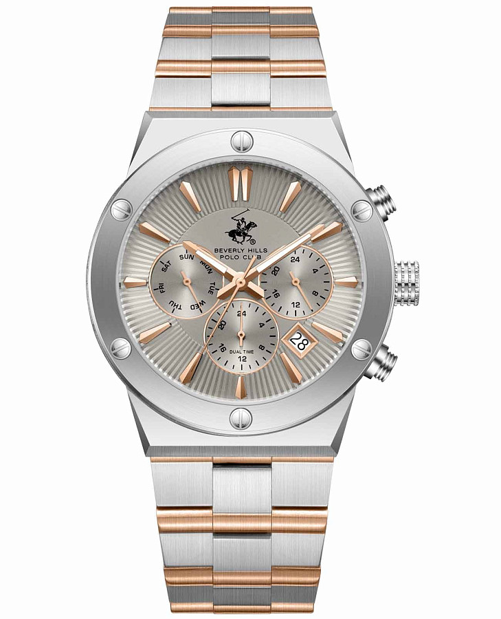 Часы Beverly Hills Polo Club BP3871X.560 — мужские, серебристый