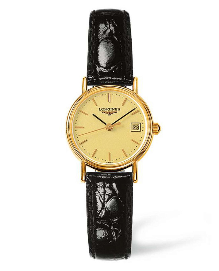 Часы Longines Presence L4.220.2.32.2 — женские, золотой