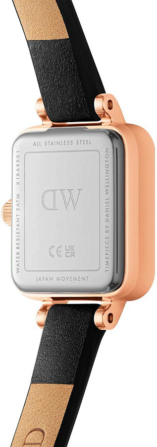 Часы Daniel Wellington Quadro Mini Sheffield Rose Gold DW00100728 — кварцевые, сталь металл
