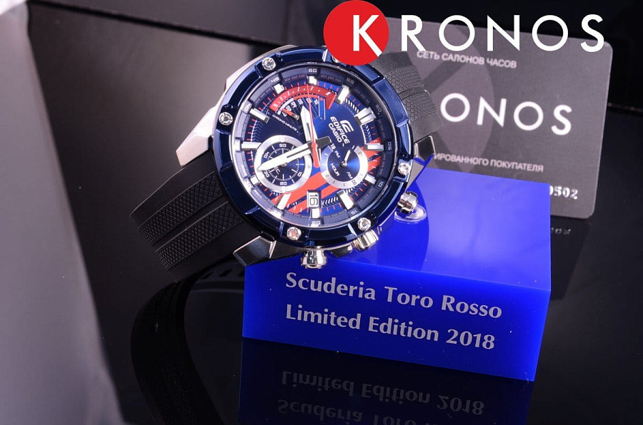 Часы Casio Edifice EFR-559TRP-2A — 18-каратное желтое золото, мужские