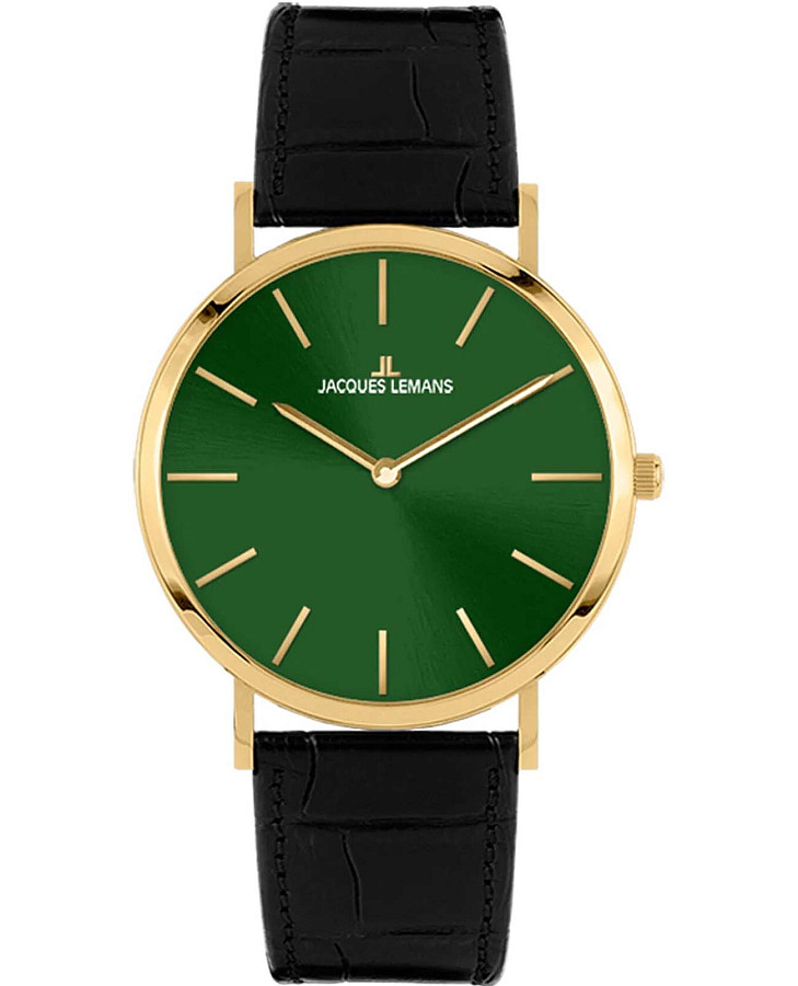 Часы Jacques Lemans Nizza 1-2172G — мужские, зеленый