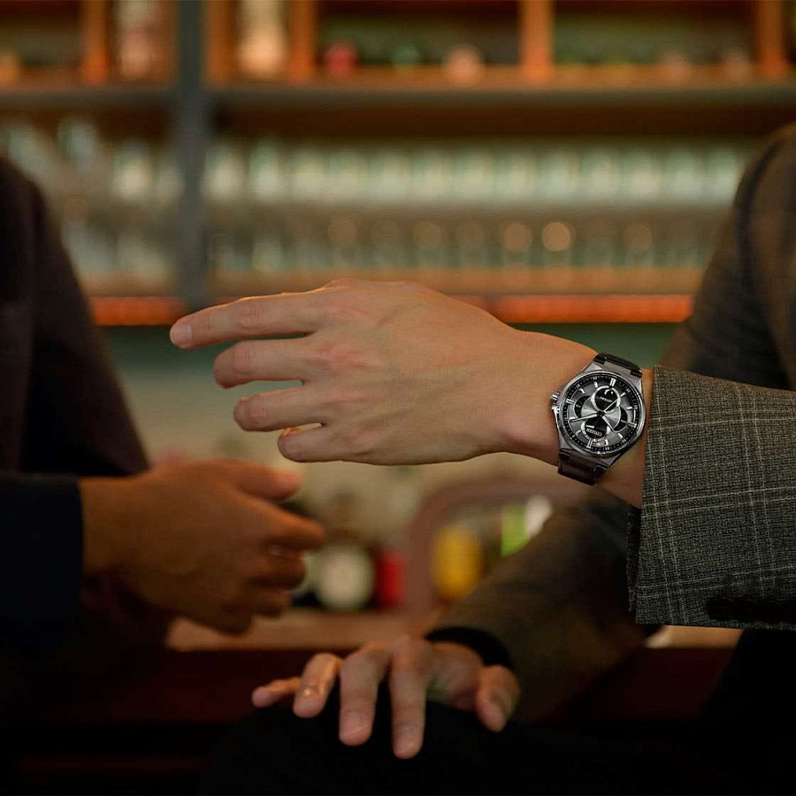 Часы Citizen Attesa BU0060-09H — мужские, кожаный