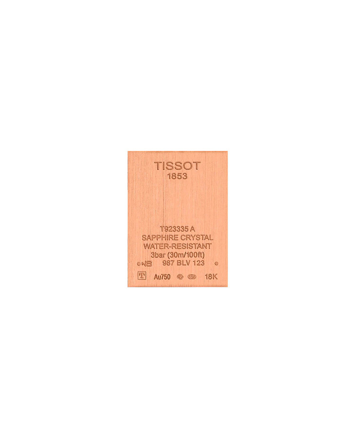 Часы Tissot Prestigious Lady 18K Gold T923.335.76.116.00 — кварцевые, золото металл
