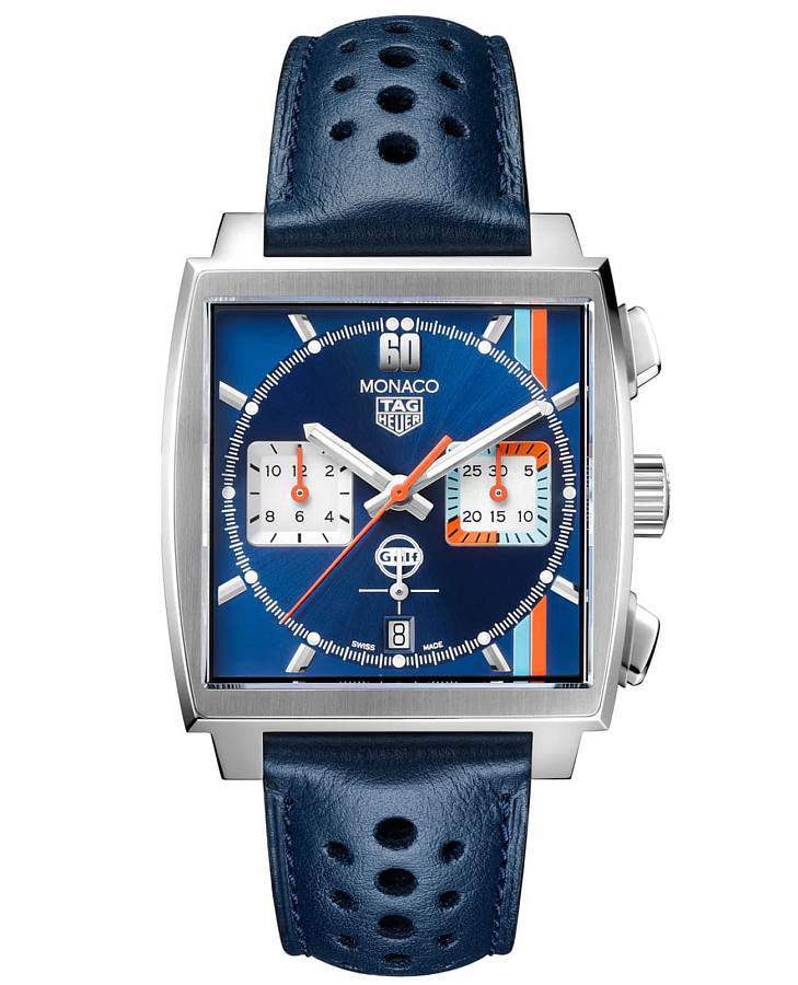 Часы TAG Heuer Monaco CBL2115.FC6494 — мужские, синий