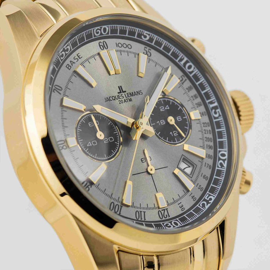 Часы Jacques Lemans Liverpool 1-2117ZO — нержавеющая сталь с pvd-покрытием, мужские