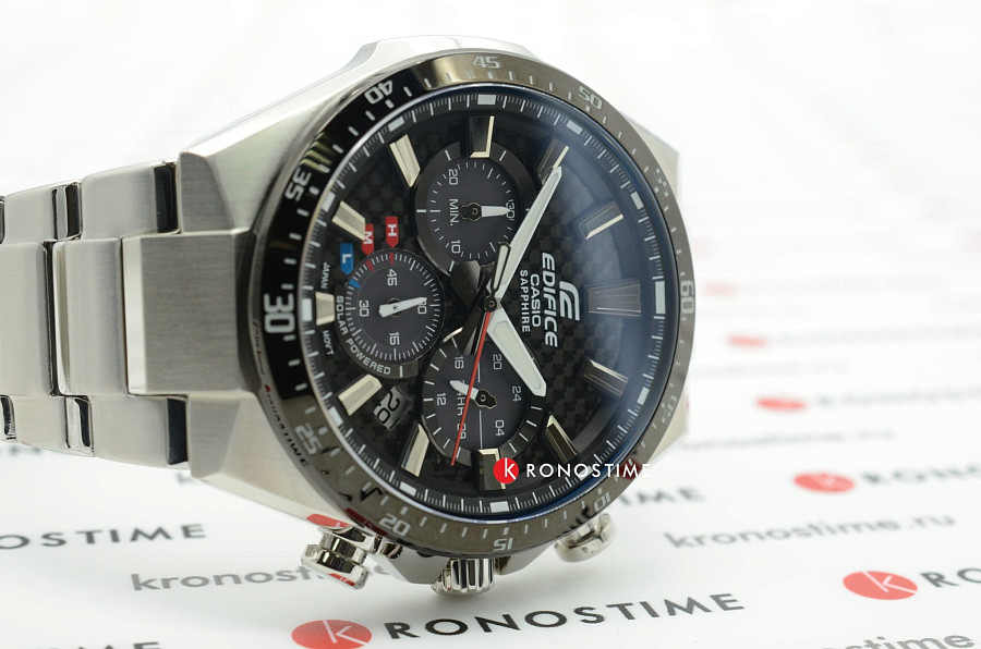 Часы Casio Edifice EFS-S520CDB-1A — автокварц (кинетик), металл сталь
