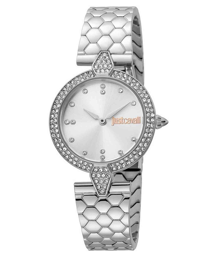 Часы Just Cavalli animalier JC1L159M0045 — женские, серебристый