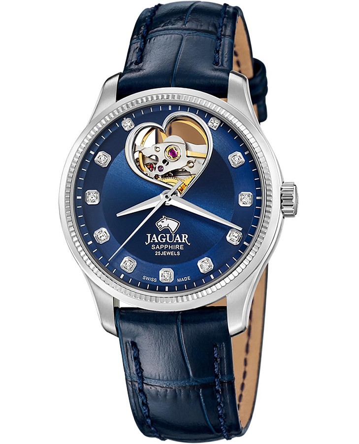 Часы Jaguar Automatic Open Heart J994/B — женские, перламутровый