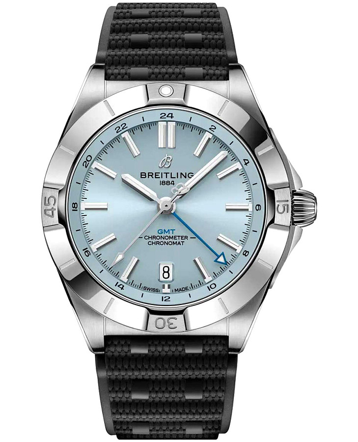 Часы Breitling Chronomat Automatic GMT 40 P32398101C1S2 — мужские, голубой