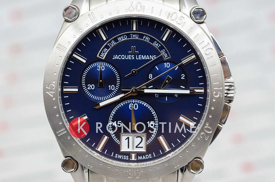 Часы Jacques Lemans Derby 1-2198E — металл сталь, Австрия