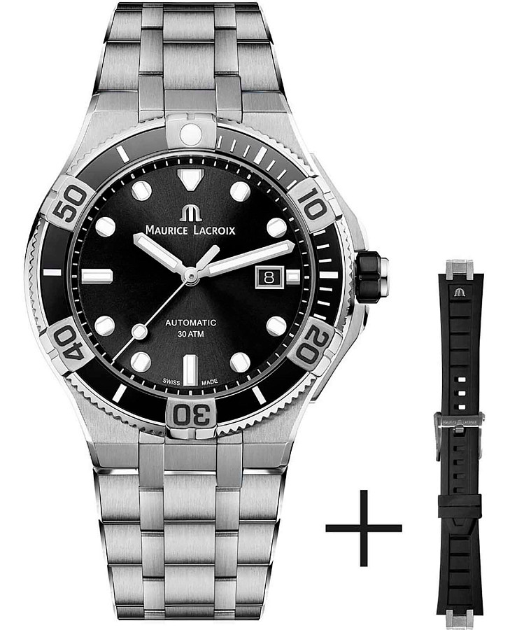 Часы Maurice Lacroix Aikon Venturer AI6058-SS002-330-2 — мужские, черный