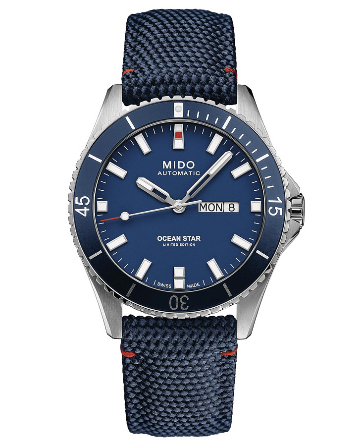 Часы Mido Ocean Star 20th Anniversary Inspired by Architecture 200 M026.430.17.041.01 — мужские, синий
