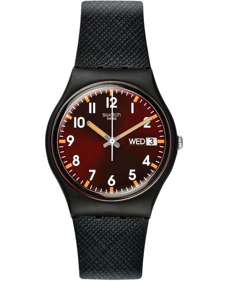 Часы Swatch Gent Standard GB753 — женские, бордовый