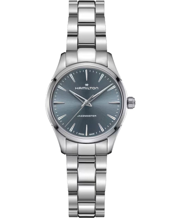 Часы Hamilton Jazzmaster Quartz 32 mm H32301141 — женские, голубой