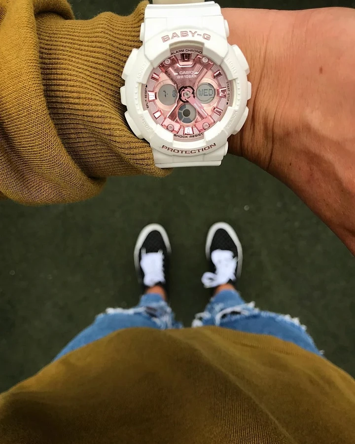 Часы Casio Baby-G BA-130-7A1DR (BA-130-7A1ER) — пластик, женские