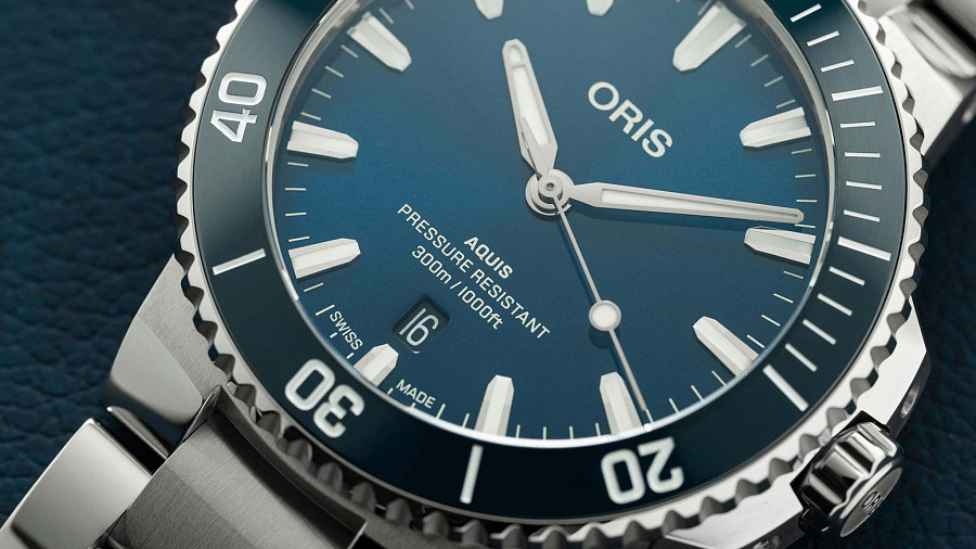 Часы Oris Aquis Date 01 733 7787 4135-07 8 22 04PEB — металл сталь, Швейцария