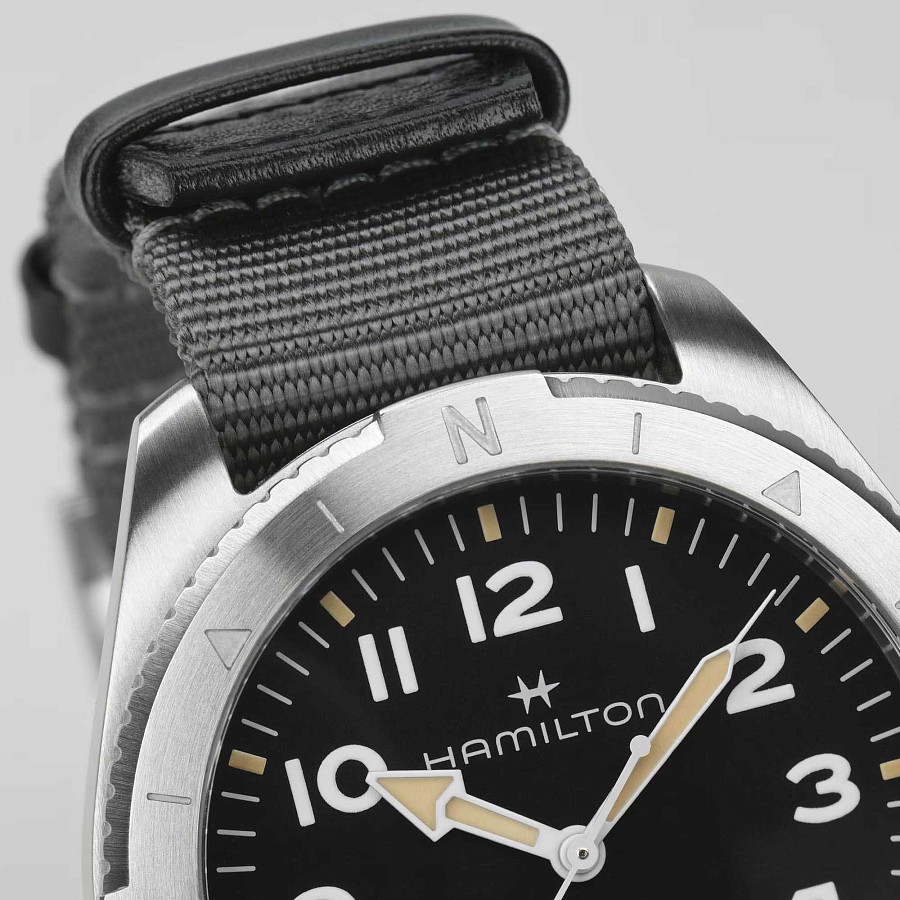 Часы Hamilton Khaki Field Expedition Auto H70315930 — сталь, тканевый