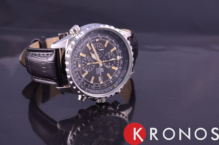 Часы Casio Edifice EF-527L-1A — кварцевые, сталь металл