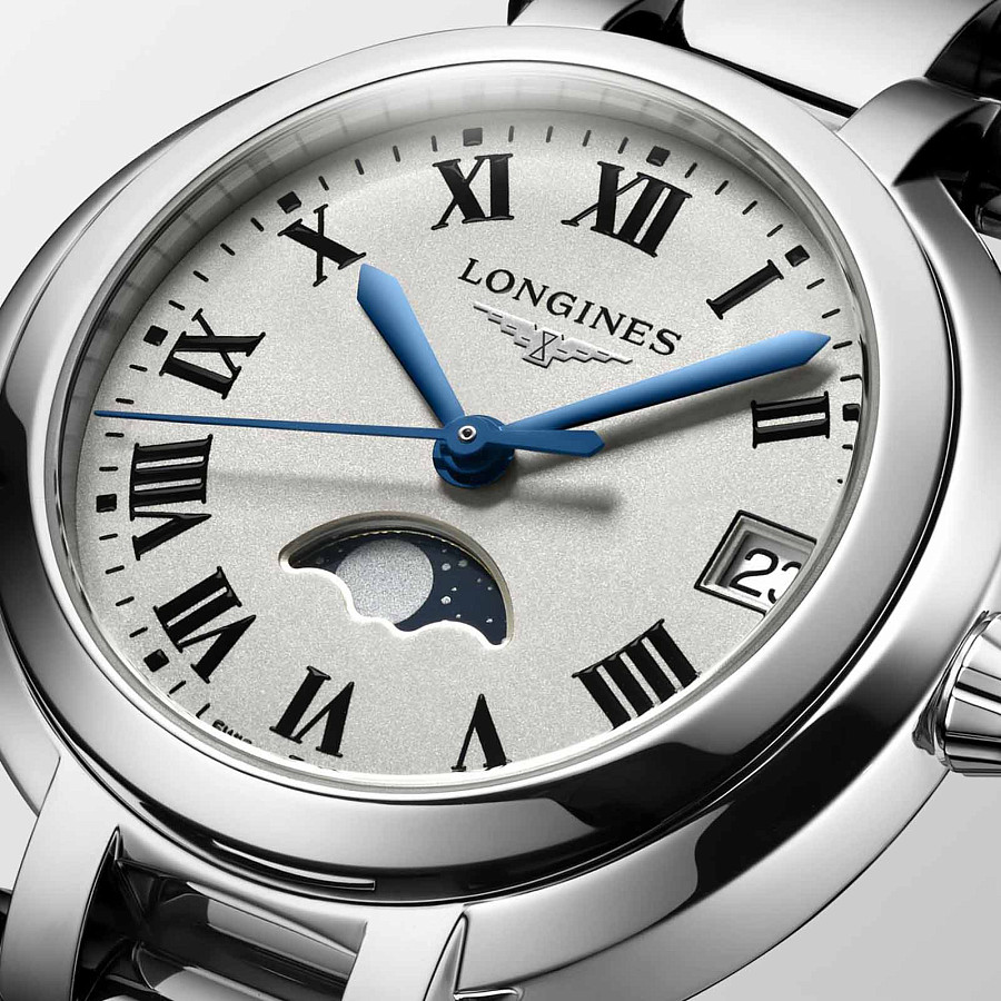 Часы Longines PrimaLuna L8.115.4.71.6 — женские, серебристый