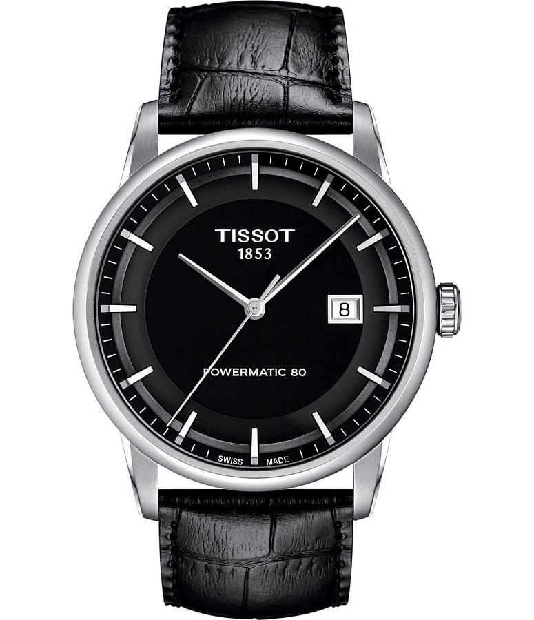 Часы Tissot Luxury Powermatic 80 T086.407.16.051.00 — мужские, черный