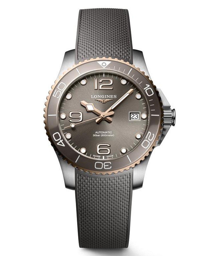 Часы Longines HydroConquest L3.780.3.78.9 — женские, серый