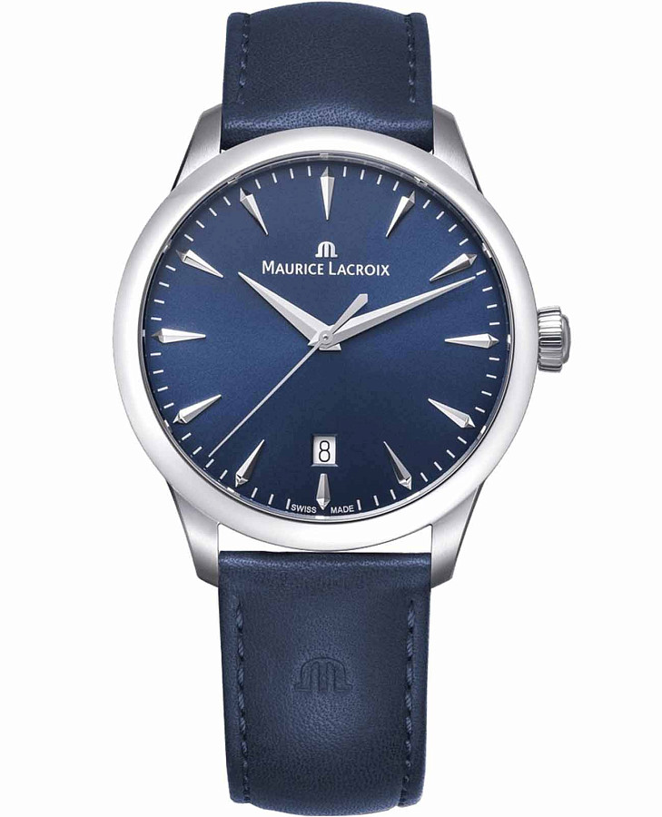 Часы Maurice Lacroix 1975 751007-SS001-430-4 — мужские, синий